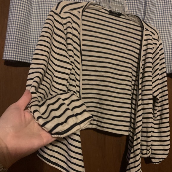 Gina Benotti Striped Cropped Cardigan Size XL - Picture 3 of 9